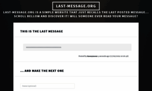 Last-message.org thumbnail