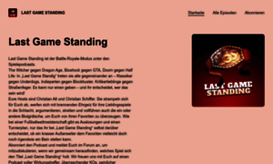 Lastgamestanding.de thumbnail