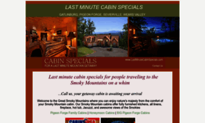 Lastminutecabinspecials.com thumbnail