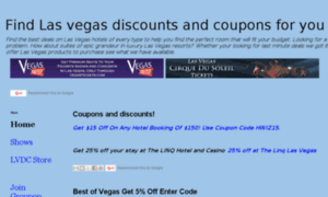 Lasvegasdiscountscoupons.com thumbnail