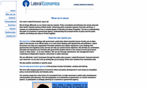 Lateraleconomics.com.au thumbnail