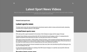 Latest-sport-news-videos.blogspot.de thumbnail