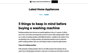 Latesthomeappliances.news.blog thumbnail