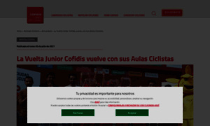 Lavueltajuniorcofidis.com thumbnail