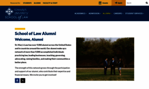 Law.alumni.stmarytx.edu thumbnail