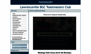 Lawrencevillebgc.toastmastersclubs.org thumbnail