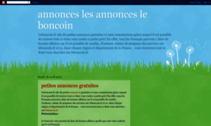 Le-boncoin-annonces.blogspot.fr thumbnail