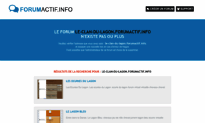Le-clan-du-lagon.forumactif.info thumbnail