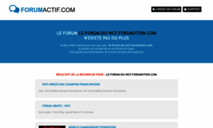 Le-forum-du-wcf.forumotion.com thumbnail