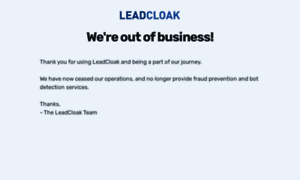 Leadcloak.com thumbnail