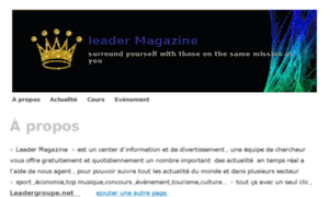 Leadergroupe.net thumbnail