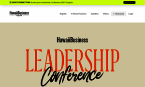 Leadershipconference.hawaiibusiness.com thumbnail