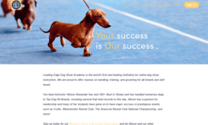 Leadingedge-dog-show-academy.teachable.com thumbnail