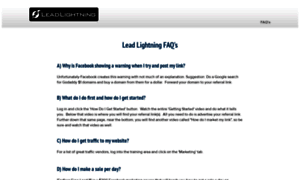 Leadlightningfaq.plsgonow.com thumbnail