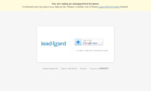 Leadlizard.harvestapp.com thumbnail