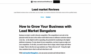 Leadmarketreviews.wordpress.com thumbnail