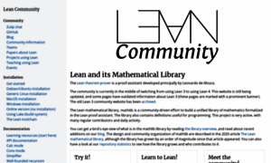 Leanprover-community.github.io thumbnail