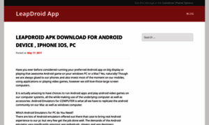 Leapdroid254.wordpress.com thumbnail