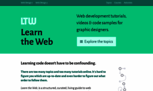 Learn-the-web.algonquindesign.ca thumbnail