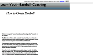 Learn-youth-baseball-coaching.com thumbnail