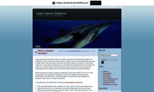 Learnaboutdolphins.wordpress.com thumbnail