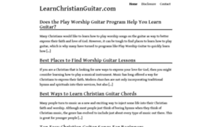 Learnchristianguitar.com thumbnail