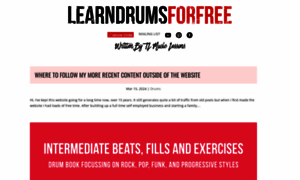 Learndrumsforfree.com thumbnail