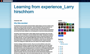 Learningfromexperiencelarryhirschhorn.blogspot.com thumbnail