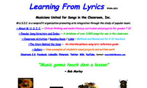 Learningfromlyrics.org thumbnail