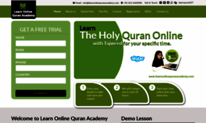 Learnonlinequranacademy.com thumbnail