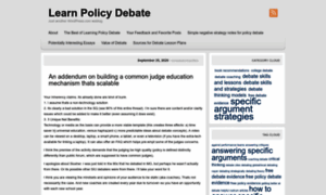 Learnpolicydebate.wordpress.com thumbnail