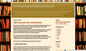 Learnprogramingbyluckysir.blogspot.com thumbnail