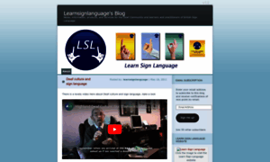 Learnsignlanguage.wordpress.com thumbnail