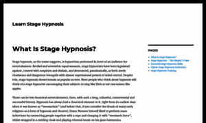 Learnstagehypnosis.com thumbnail