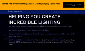 Learnstagelighting.com thumbnail