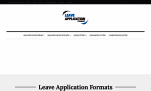Leaveapplicationformat.com thumbnail