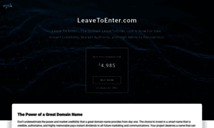 Leavetoenter.com thumbnail