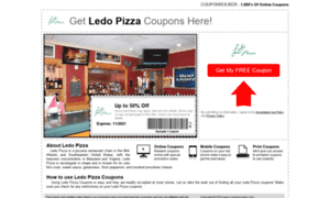 Ledopizza.couponrocker.com thumbnail