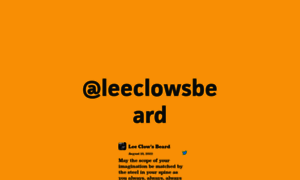 Leeclowsbeard.com thumbnail