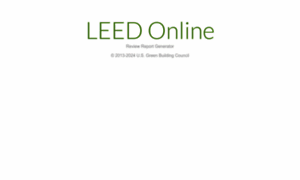 Leedonline-review-report.usgbc.org thumbnail