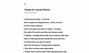 Leetcodetherapy.com thumbnail