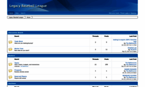 Legacybaseballleague.freeforums.net thumbnail