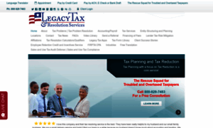 Legacytaxresolutionservices.com thumbnail