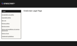 Legal.onescreen.com thumbnail