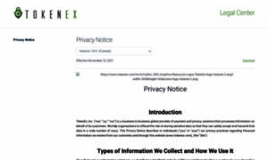 Legal.tokenex.com thumbnail