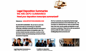 Legaldepositionsummaries.com thumbnail