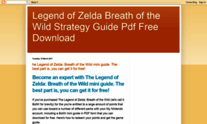 Legendofzeldabreathofwildguide.blogspot.com thumbnail