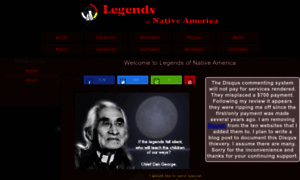 Legendsofnativeamerica.com thumbnail