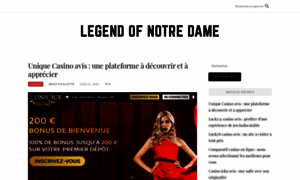 Legendsofnotredame.org thumbnail