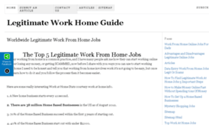 Legitimate-work-home-guide.com thumbnail